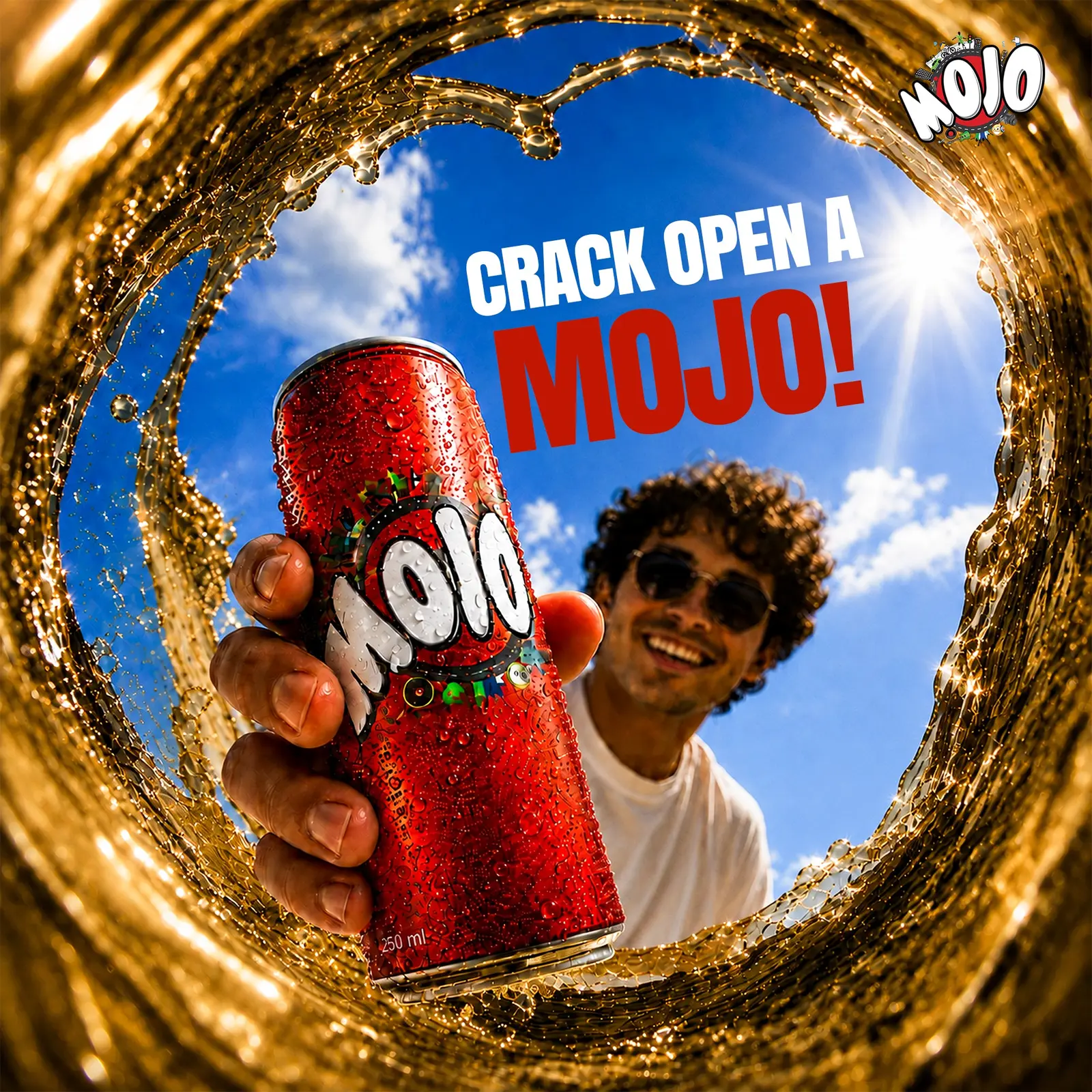 MOJO beverage concept campaign visual